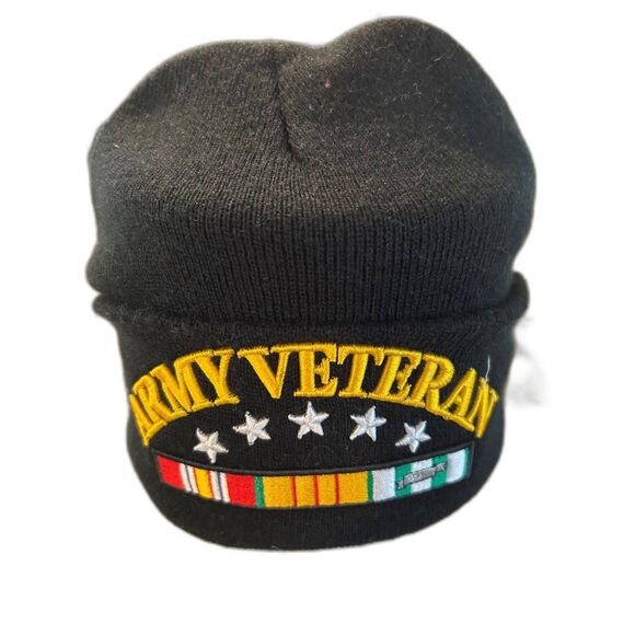 Army Veteran Knit Beanie Cap - NWOT - Picture 4 of 4